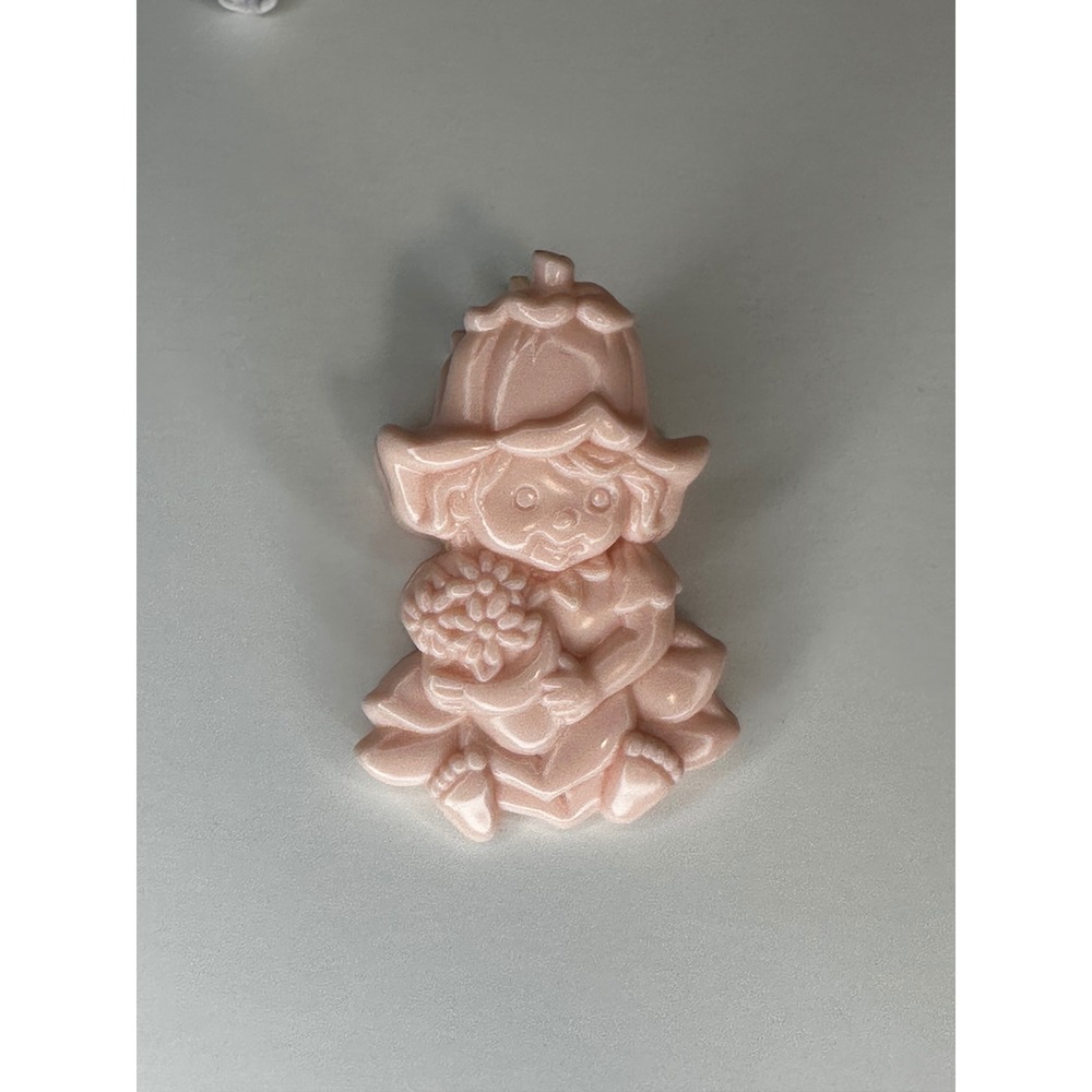 Little Blossom Clip Vintage Avon Pink Plastic Fairy Girl